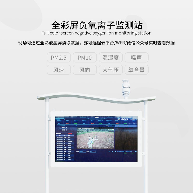 一體化負(fù)氧離子監(jiān)測站可24小時(shí)監(jiān)測負(fù)氧離子濃度