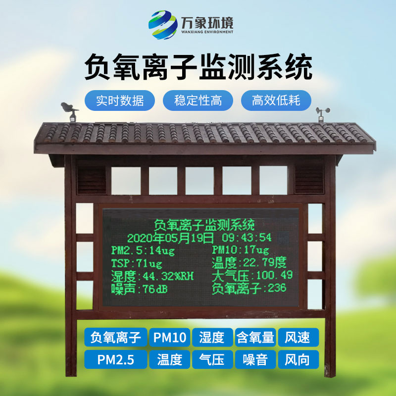 景區(qū)負(fù)氧離子監(jiān)測(cè)系統(tǒng)